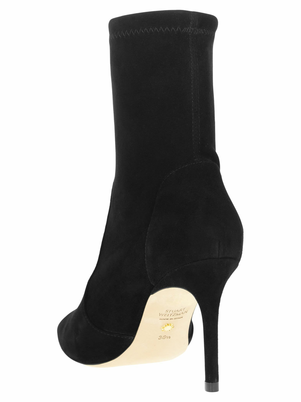 Stuart Weitzman Stuart 85 Bootie - Stretch Suede Ankle Boot Stuart Weitzman