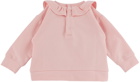 Moschino Baby Pink Ruffled Sweatshirt