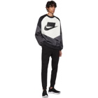 Nike Black and Off-White NSW Windrunner Sweatshirt