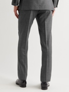 Kingsman - Eggsy Pleated Wool-Flannel Suit Trousers - Gray