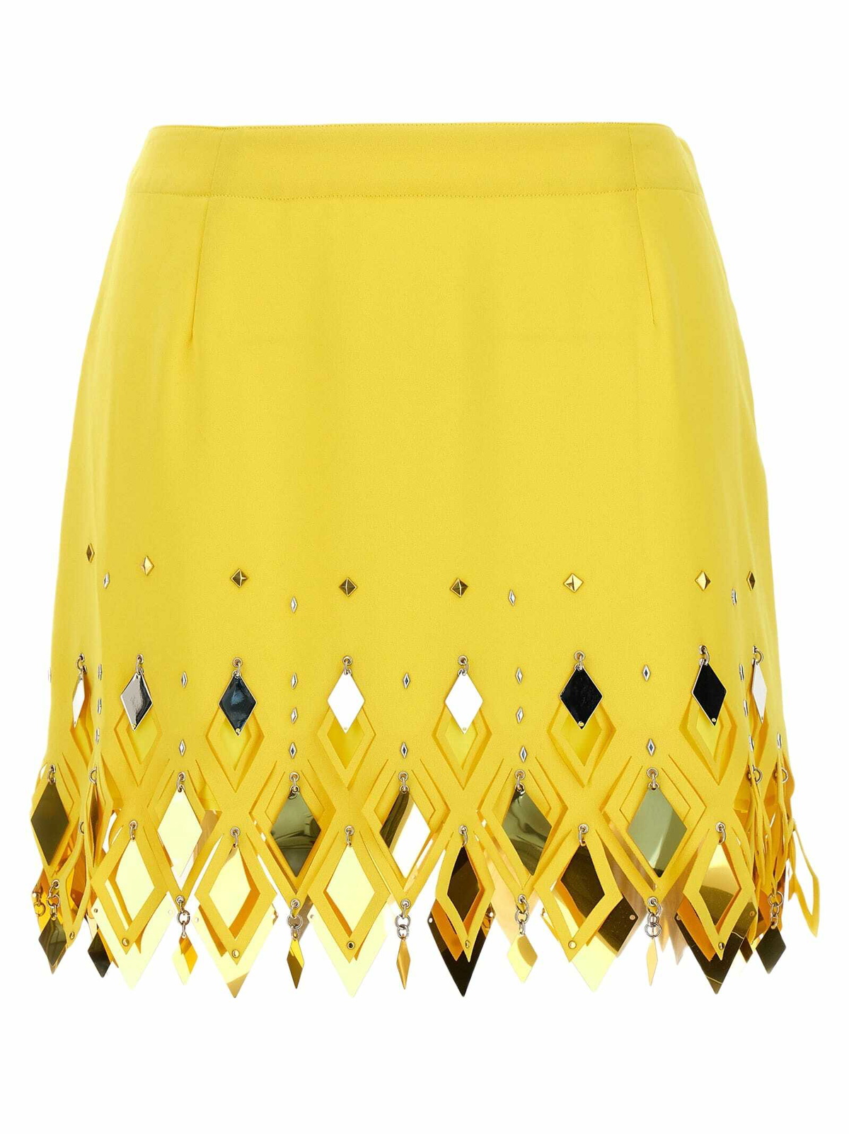 RABANNE Round & Star Sequined Mesh Mini Skirt Paco Rabanne