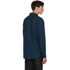 Ermenegildo Zegna Blue Cashmere Cashco Shirt