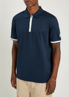 Sandbanks Logo Cotton Polo Shirt Navy