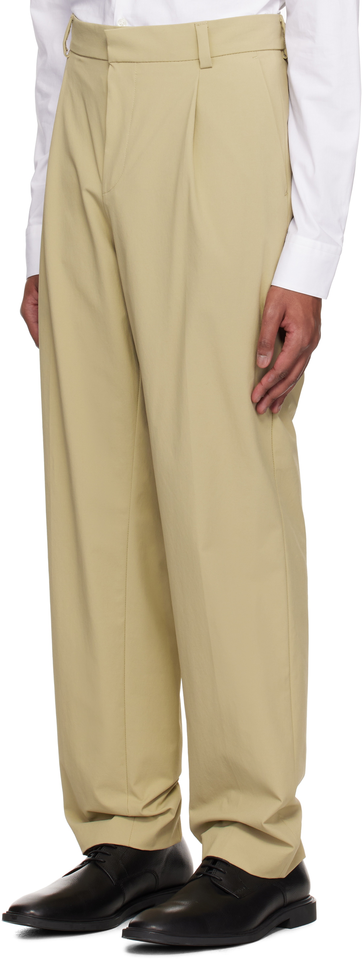 Slim Fit Beige Suit Jacket with Free Pant main image 0