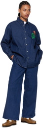 Kuro Indigo Crossed Jeans