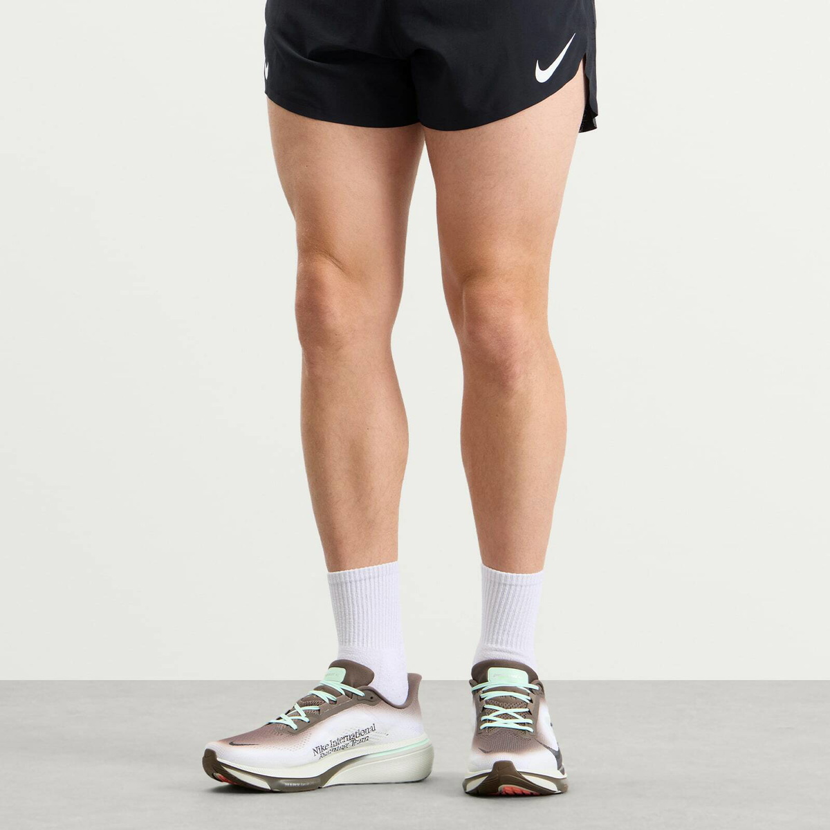 Nike Men's Air Zoom Pegasus 42 Sneaker in Ironstone/Black Sea Glass/Arctic Green