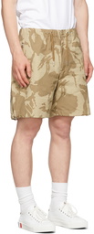 Moncler Khaki Camo Bermuda Shorts