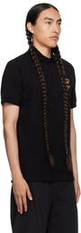 Dolce & Gabbana Black Embroidered Polo