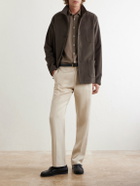 Massimo Alba - Genova Cotton-Chambray Shirt - Brown