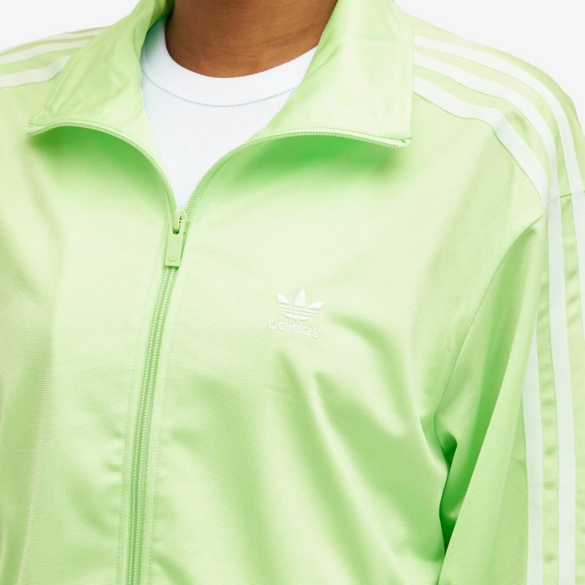 Adidas Men's Firebird Track Top in Semi Green Spark adidas