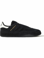 Y-3 - Gazelle Leather-Trimmed Suede Sneakers - Black