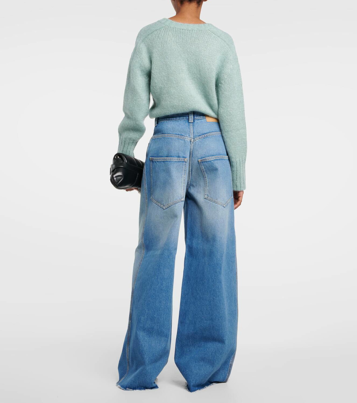 Gucci Horsebit high-rise wide-leg jeans Gucci