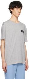 Balmain Gray Patch T-Shirt