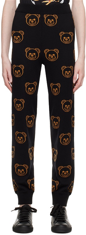 Photo: Moschino Black Teddy Bear Lounge Pants