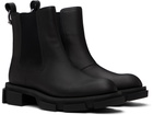 both Black Gao Pierced Chelsea Boots