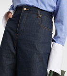 Loewe - High-rise cropped jeans