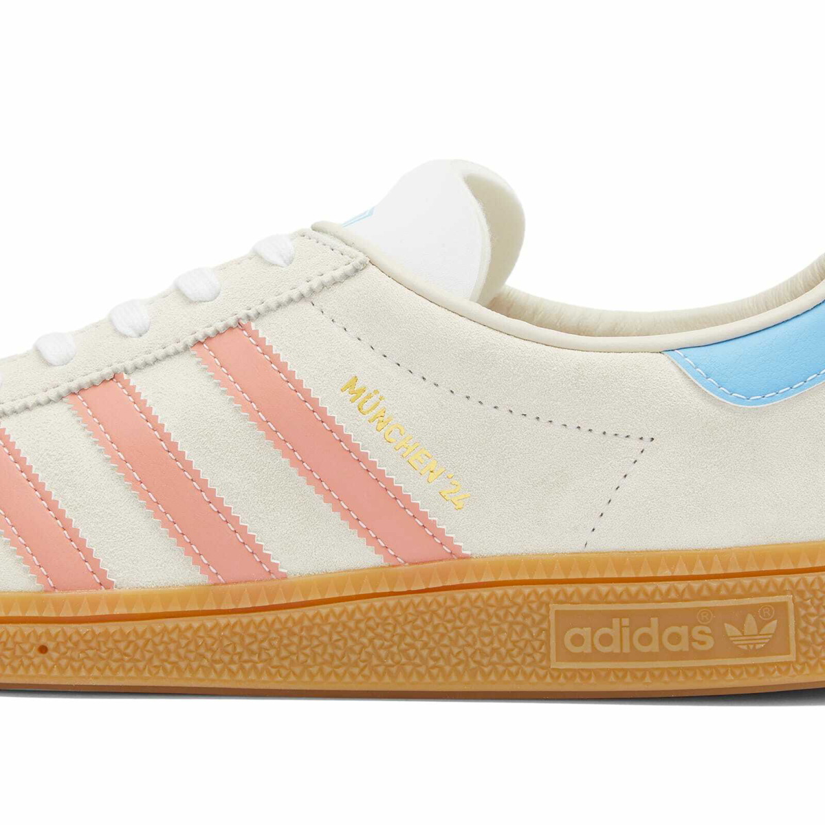 Adidas MUNCHEN 24 Sneakers in Wonder White/Wonder Clay/Semi Blue Burst