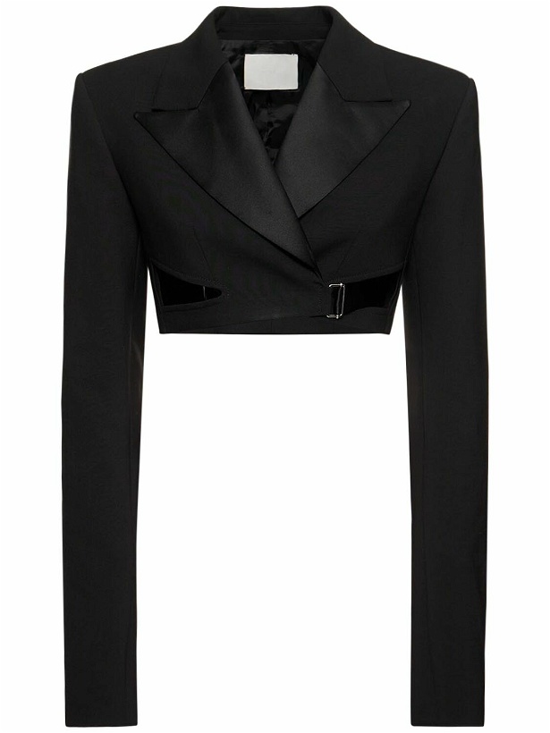 Photo: DION LEE - Interlock Cropped Tuxedo Blazer