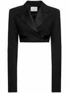 DION LEE - Interlock Cropped Tuxedo Blazer