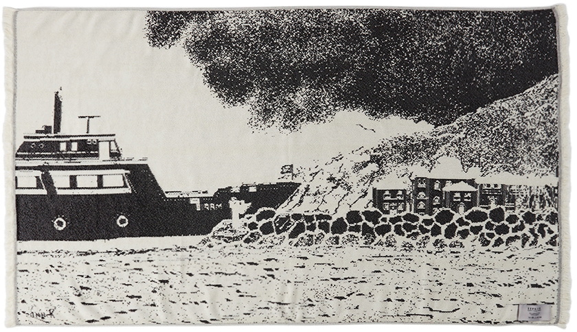 Serapis Black & White Port Towel