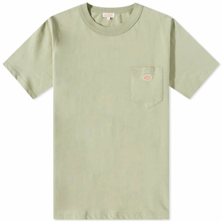 Photo: Armor-Lux Men's Logo Pocket T-Shirt in Clay
