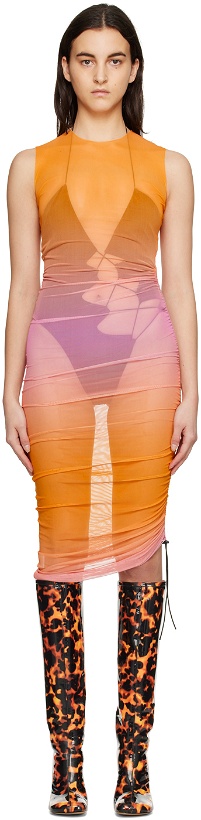 Photo: Louisa Ballou Orange Heatwave Midi Dress