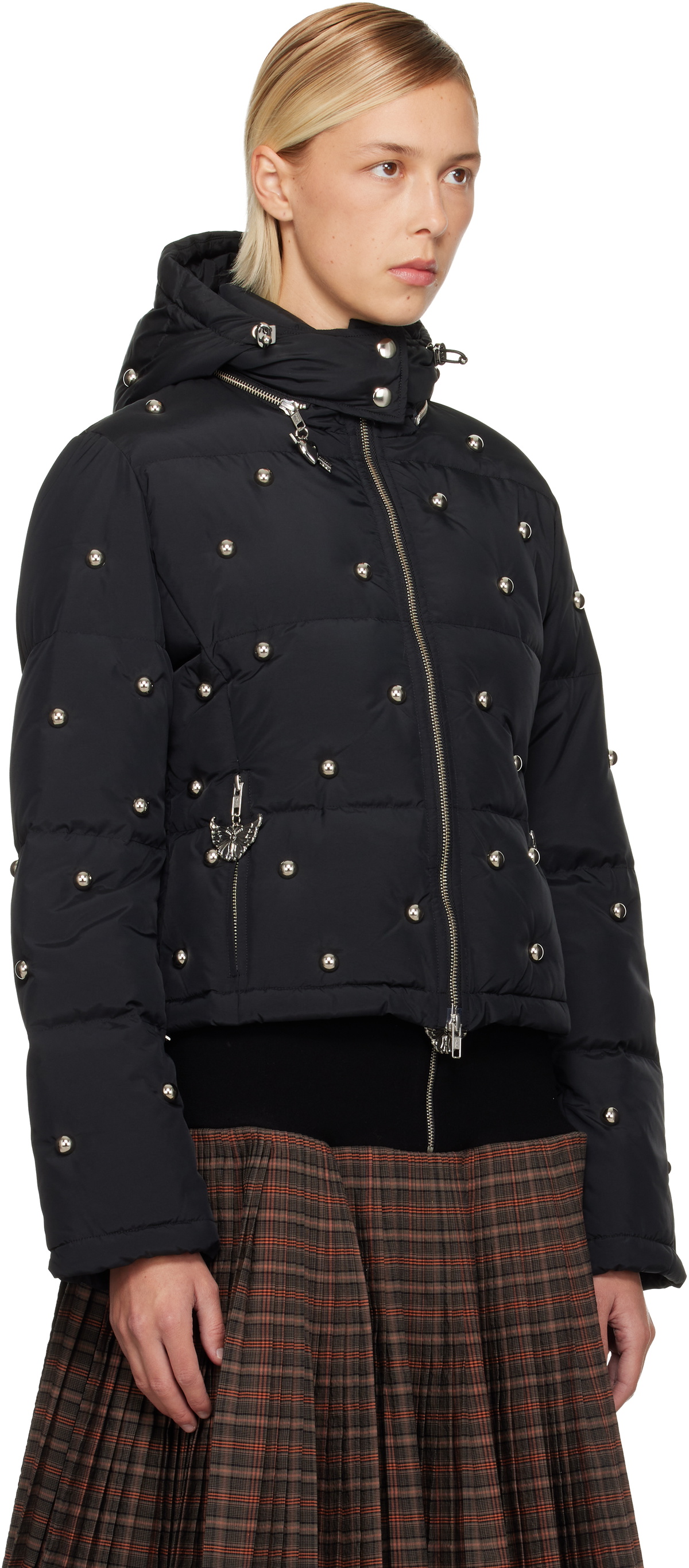 Chopova Lowena Black Fallout Down Jacket