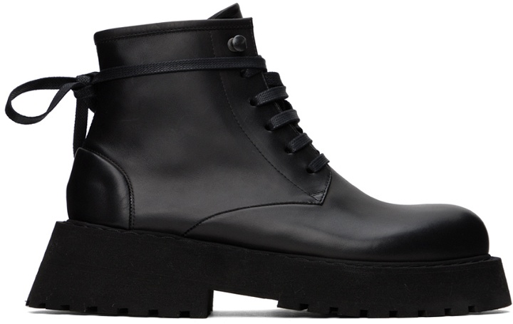 Photo: Marsèll Black Micarro Lace Up Ankle Boots