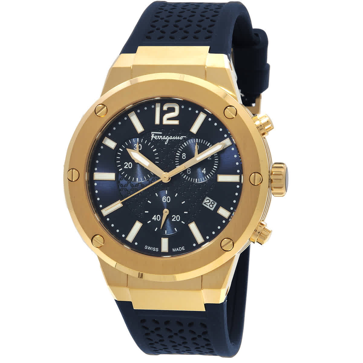 Ferragamo F-80 Classic Quartz Green Dial Mens Watch Ferragamo F-80 Classic Quartz Green Dial Mens Watch