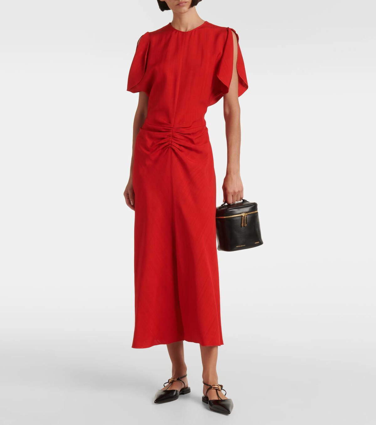 【Victoria Beckham】 Vanity Cubeレザーショルダーバッグ Victoria Beckham Vanity Cube leather shoulder bag