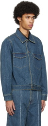 JieDa Indigo Used Denim Jacket