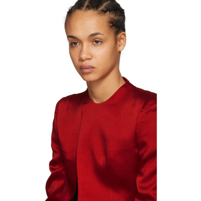 Haider Ackermann Red Open Back Jacket Haider Ackermann