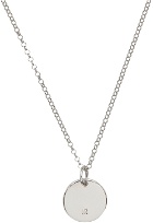 Tom Wood SSENSE Exclusive Silver Birthstone Circle Necklace