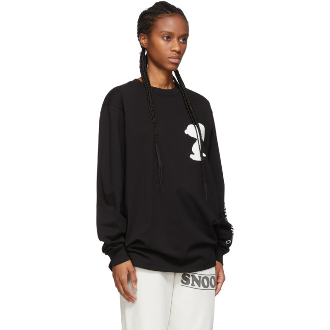 【新品タグ付き】Marc Jacobs×peanuts のロンT Marc Jacobs Black Peanuts Edition Snoopy Long Sleeve T-Shirt Marc