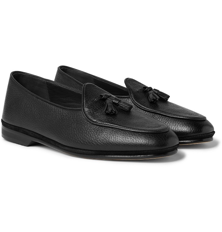 Photo: Rubinacci - Marphy Full-Grain Leather Tasselled Loafers - Black