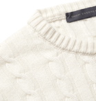 Thom Sweeney - Cable-Knit Cashmere Sweater - Men - Ivory