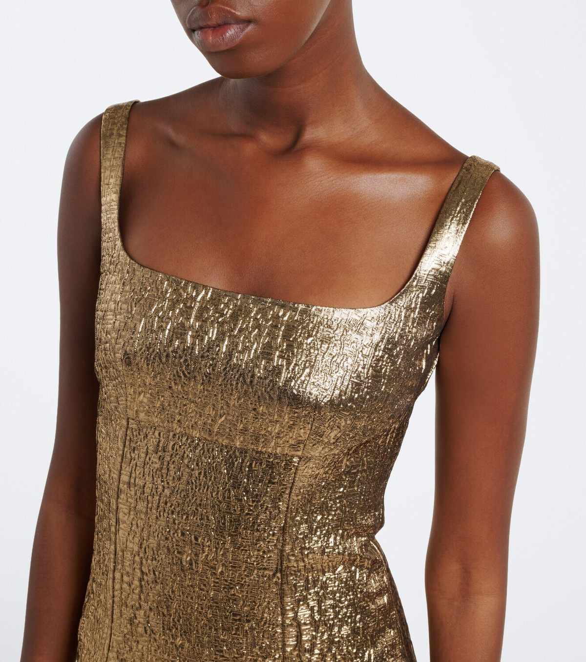 Roland Mouret Lamé jacquard gown