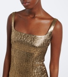 Roland Mouret Lamé jacquard gown