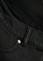 Alexanderwang.t Underwear-effect Denim Mini Skirt Black