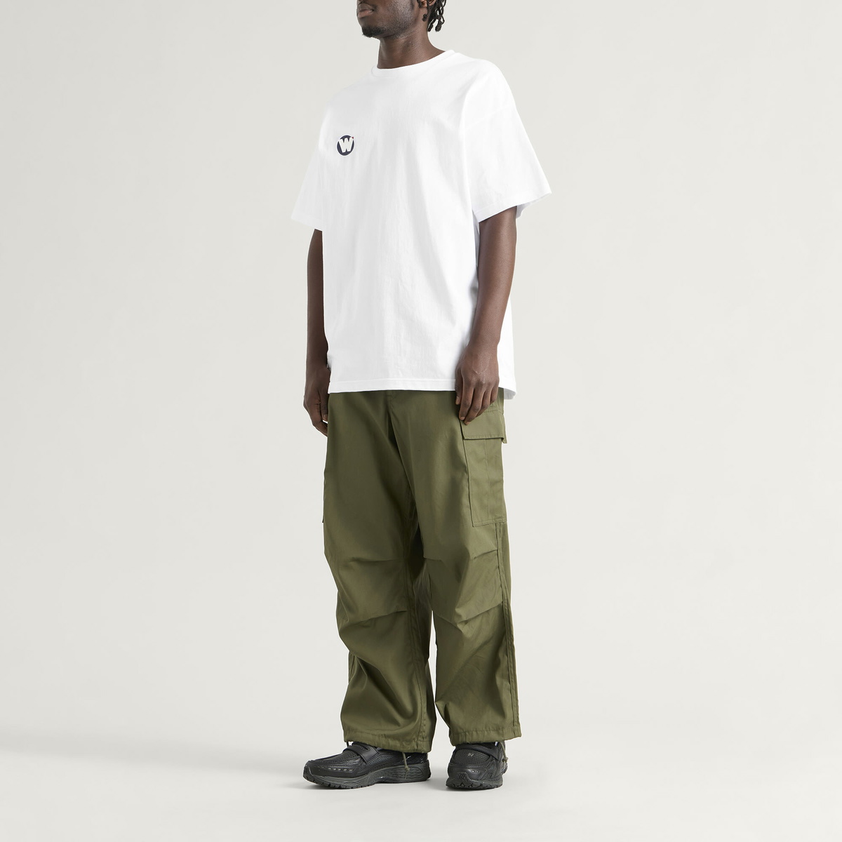 WTAPS Men's TNNL Short Sleeve T-Shirt in White