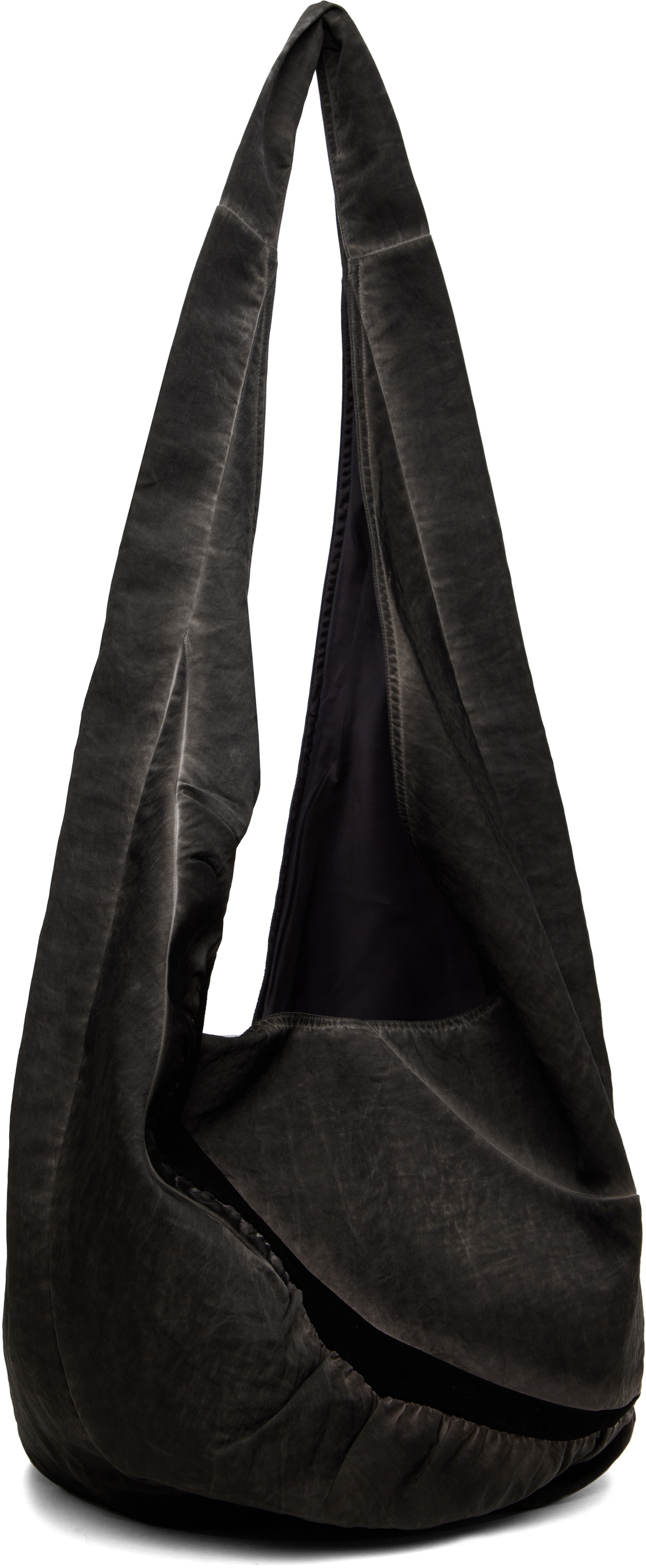 バッグ CMMAWEAR 24AW GARMENT DYEING Hobo Bag CMMAWEAR Black Garment Dyed Slouch Tote CMMAWEAR