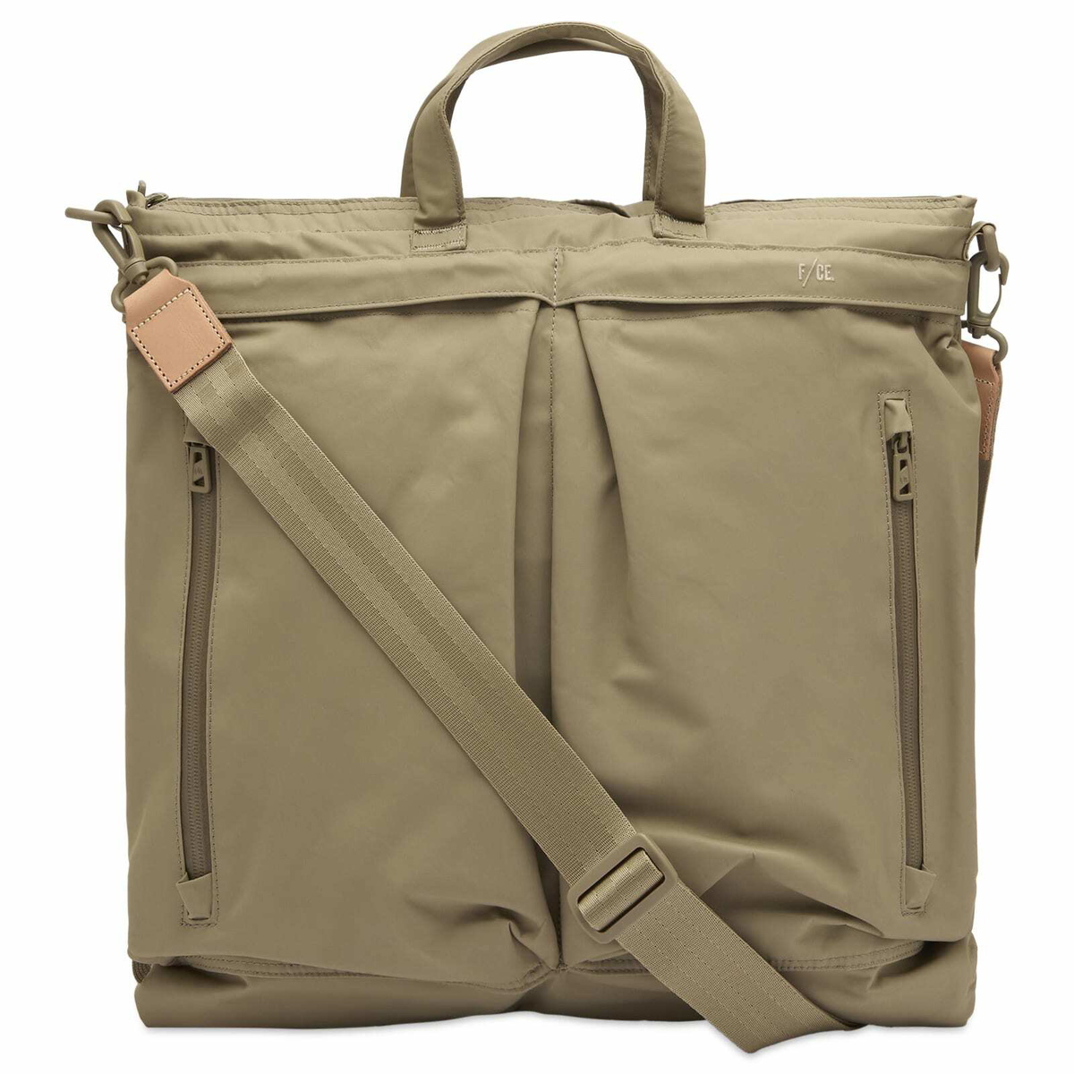 F/CE. Recycled Twill 3-Way Helmet Bag in Sage Green 