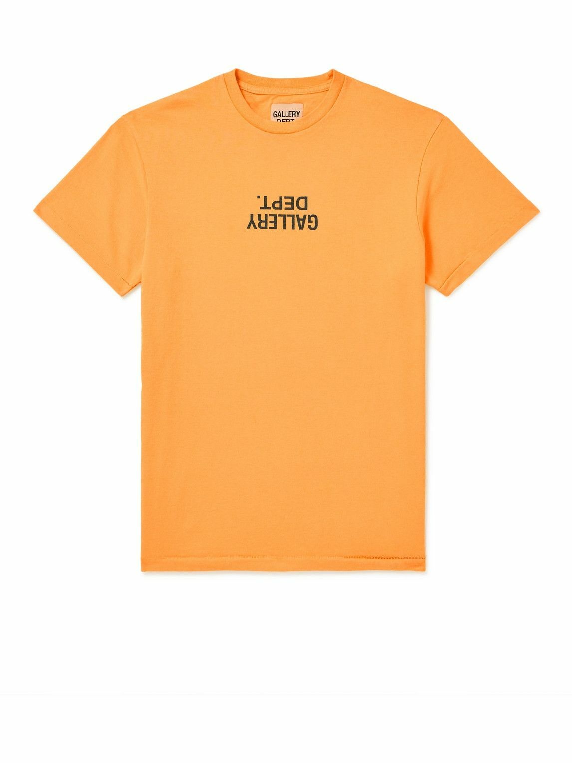 Gallery Dept. - Logo-Print Cotton-Jersey T-Shirt - Orange Gallery Dept.