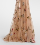 Blumarine Patch-appliqué maxi dress