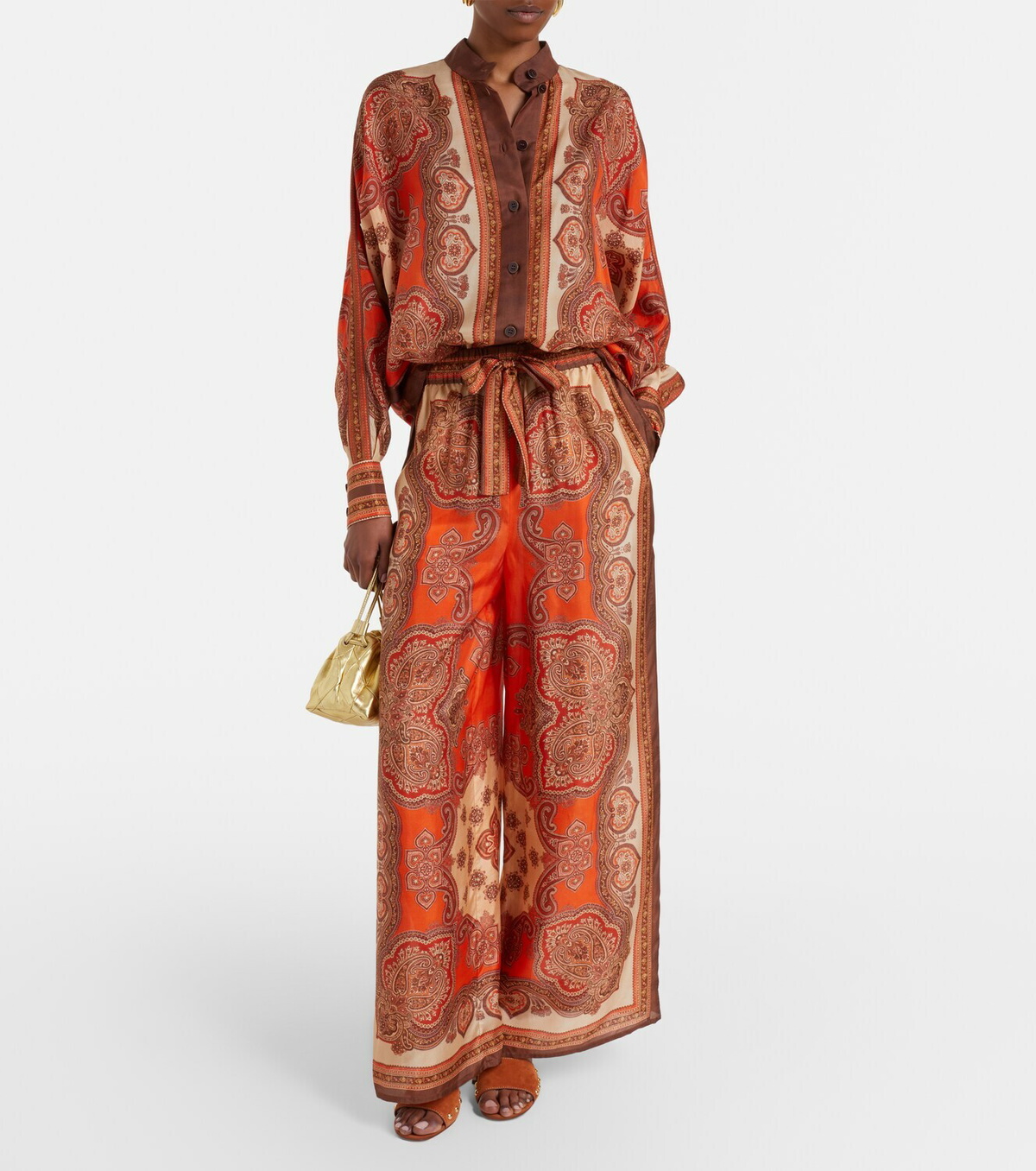 Zimmermann Mahon paisley silk shirt