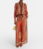 Zimmermann Mahon paisley silk shirt
