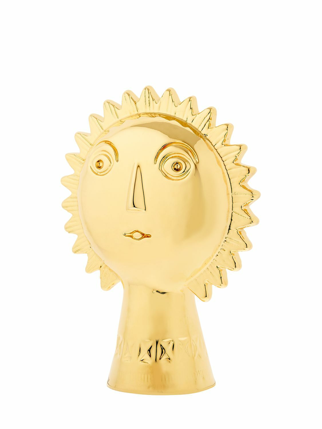 BITOSSI CERAMICHE - Gold Glazed Sun Figurine For Lvr Bitossi Ceramiche