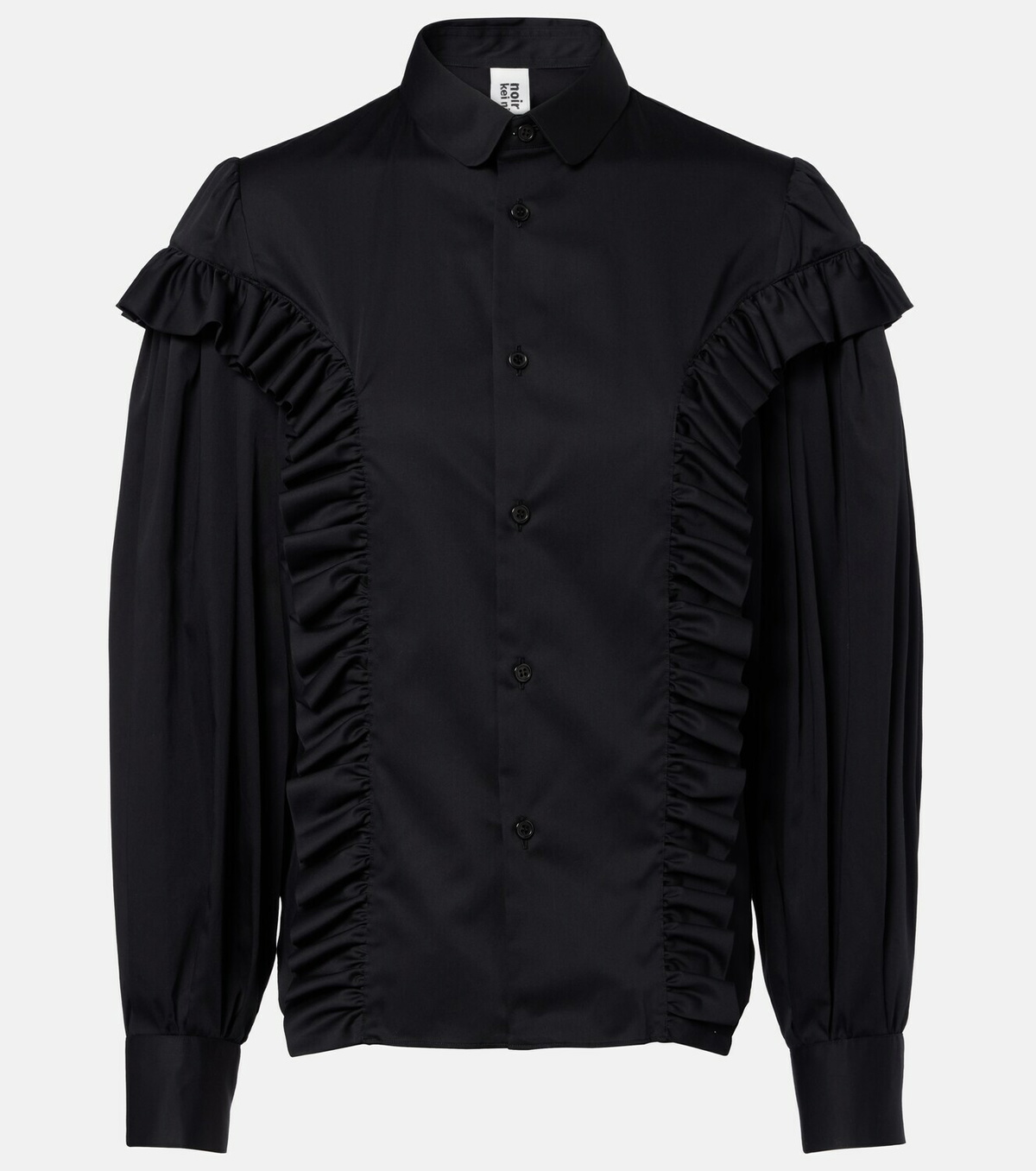 Noir Kei Ninomiya Ruffled cotton shirt