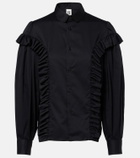 Noir Kei Ninomiya Ruffled cotton shirt
