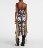 Y/Project Bondage printed midi dress